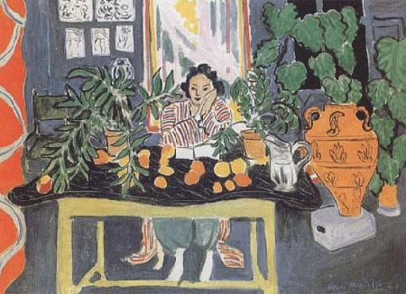 Henri Matisse Interior with an Etruscan Vase (mk35) oil painting picture